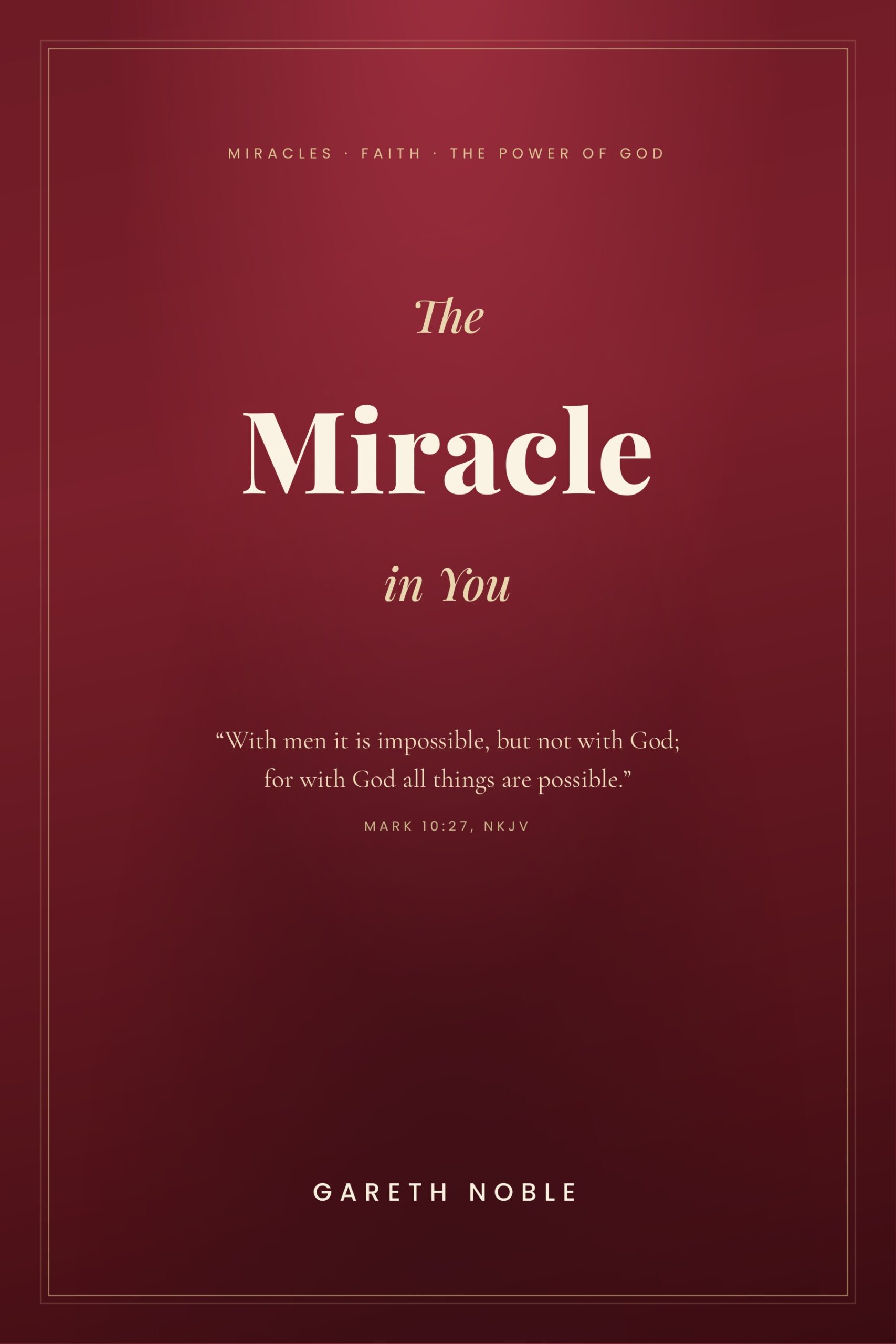 The Miracle In You book cover